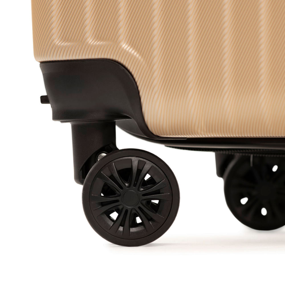 Mala de Bordo 10 Kg ABS 4 Rodas Turquia II Champagne