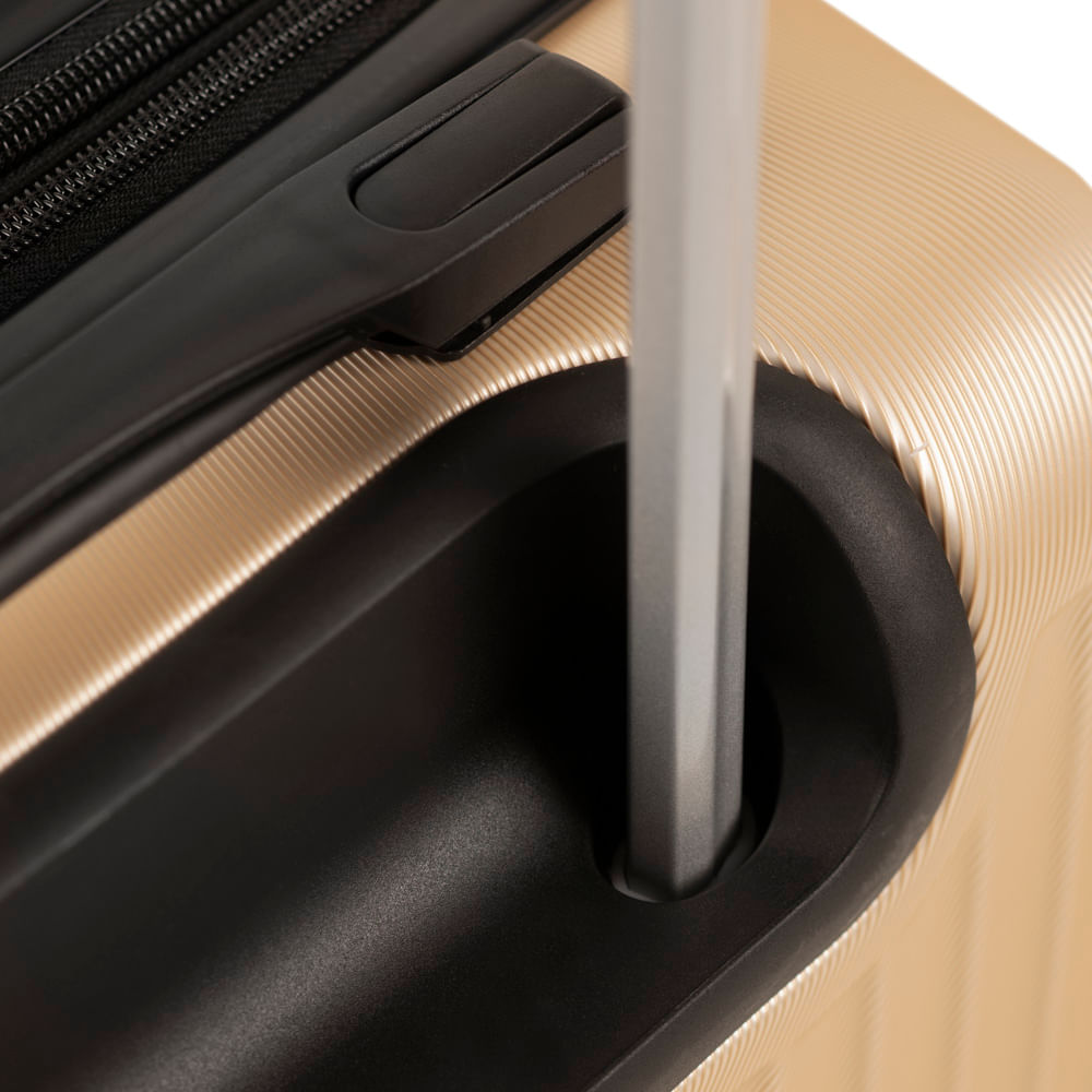 Mala de Bordo 10 Kg ABS 4 Rodas Turquia II Champagne