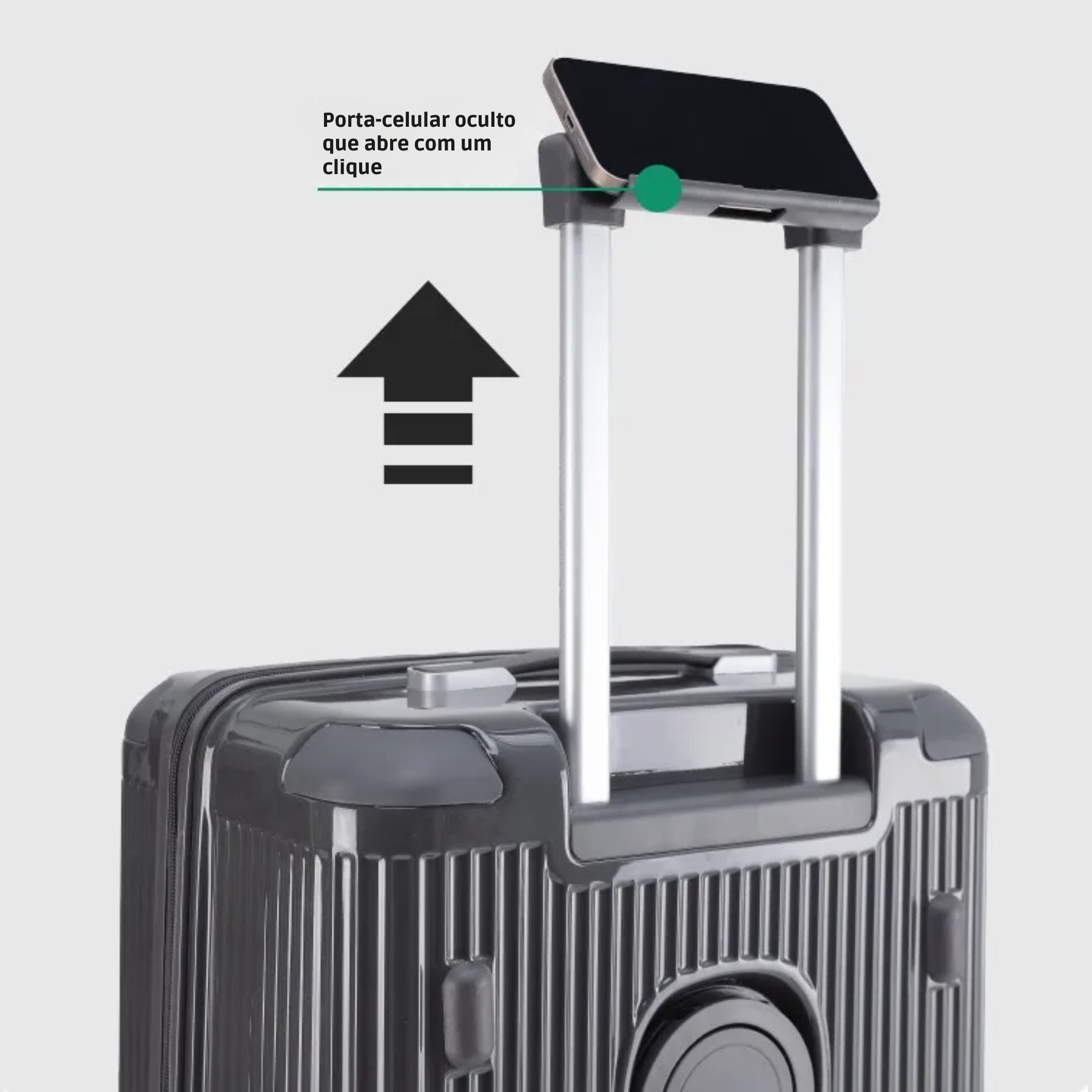 Mala De Viagem Masculina Trium Cinza