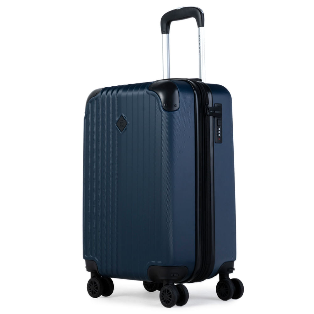 Mala de Bordo 10 Kg ABS 4 Rodas Turquia II Azul Marinho