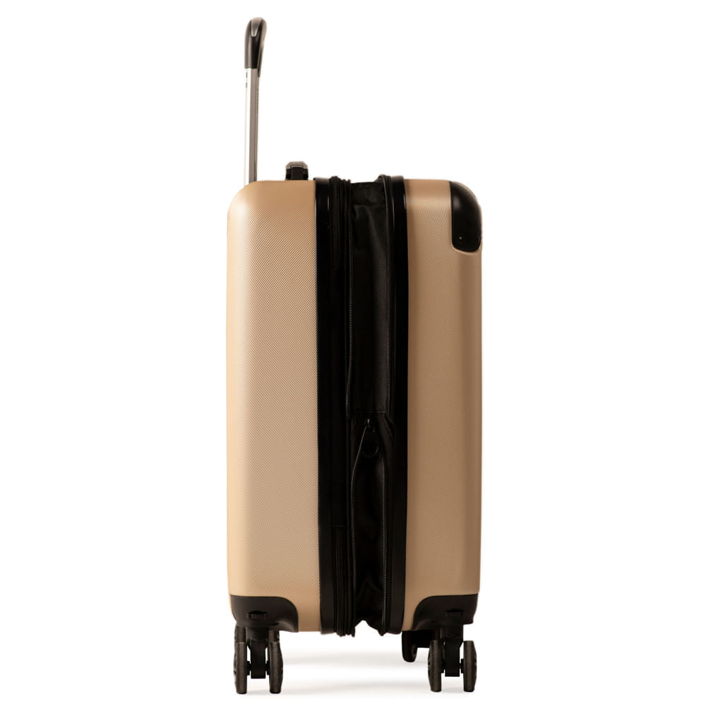 Mala de Bordo 10 Kg ABS 4 Rodas Turquia II Champagne