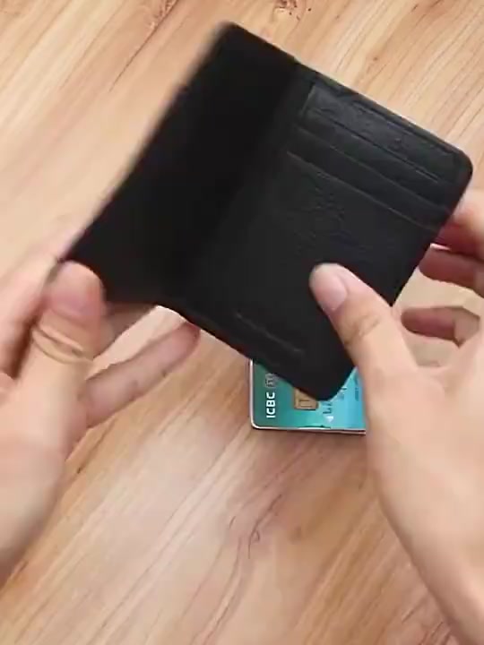 Porta-Cartões Masculino De Negócios-Carteira Multifuncional Fina Para De Motorista