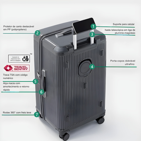Mala De Viagem Masculina Trium Cinza