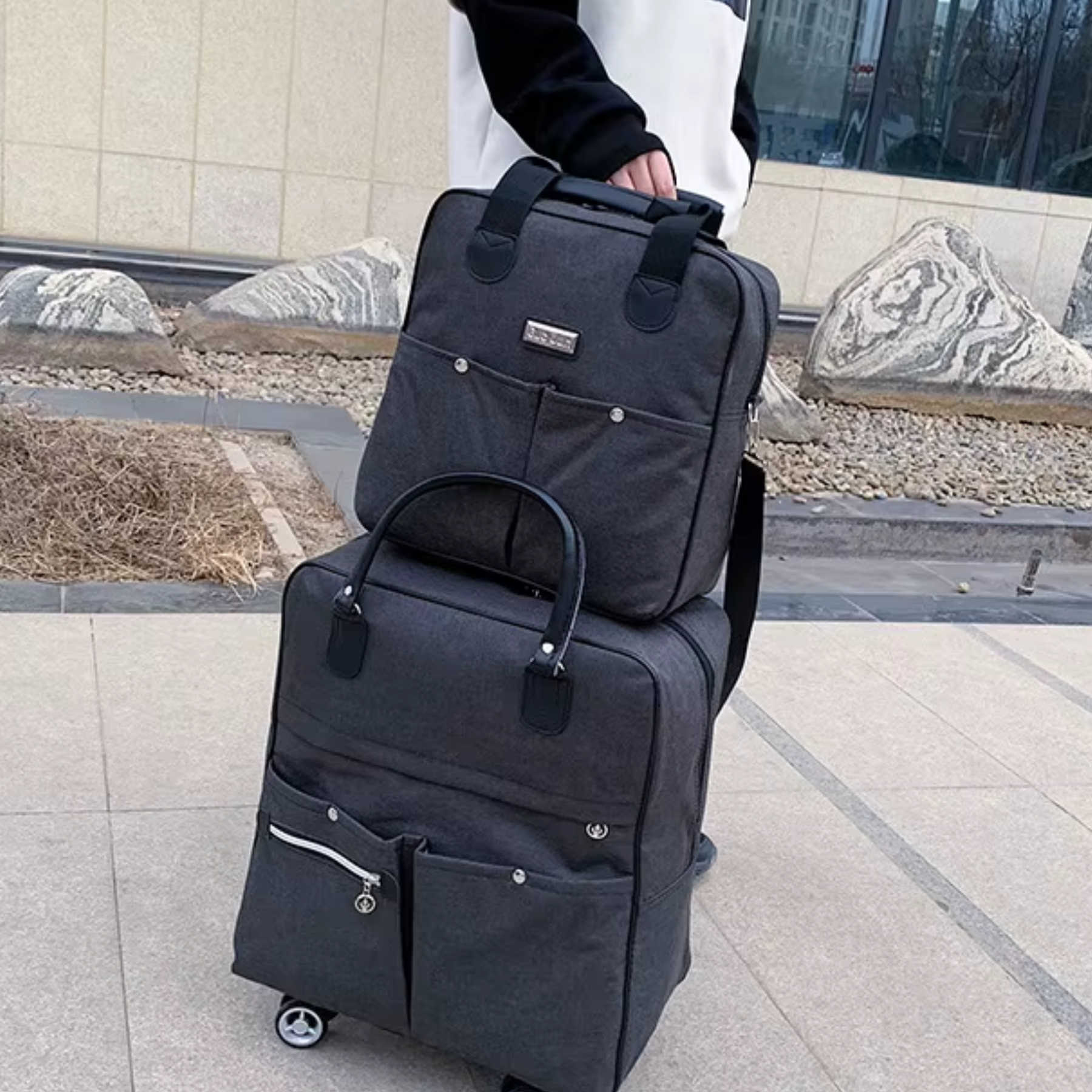 Kit Mala De Viagem 2 Peças Feminina TravelFlex Duffel